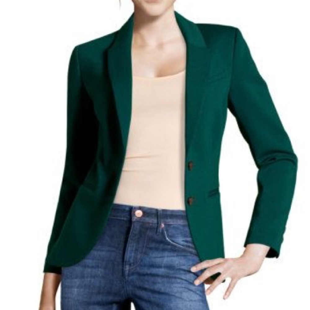NWOT H&M Soft Green Button Front Blazer 12